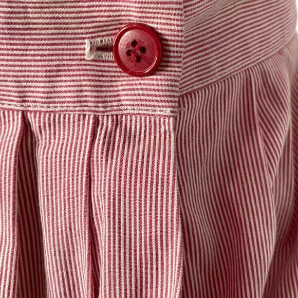 Victoire XS VTG 8 Pink Corduroy Skirt Midi Pleated 80s VTG Pockets Cottagrcore - Picture 15 of 15